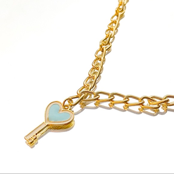 Brandy Melville Jewelry Handmade Heart Key Necklace Poshmark